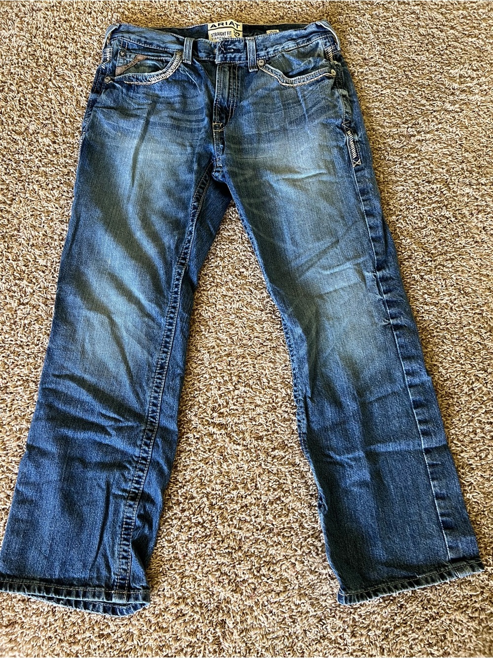 Ariat Men's Dark Blue Bootcut Denim Jeans